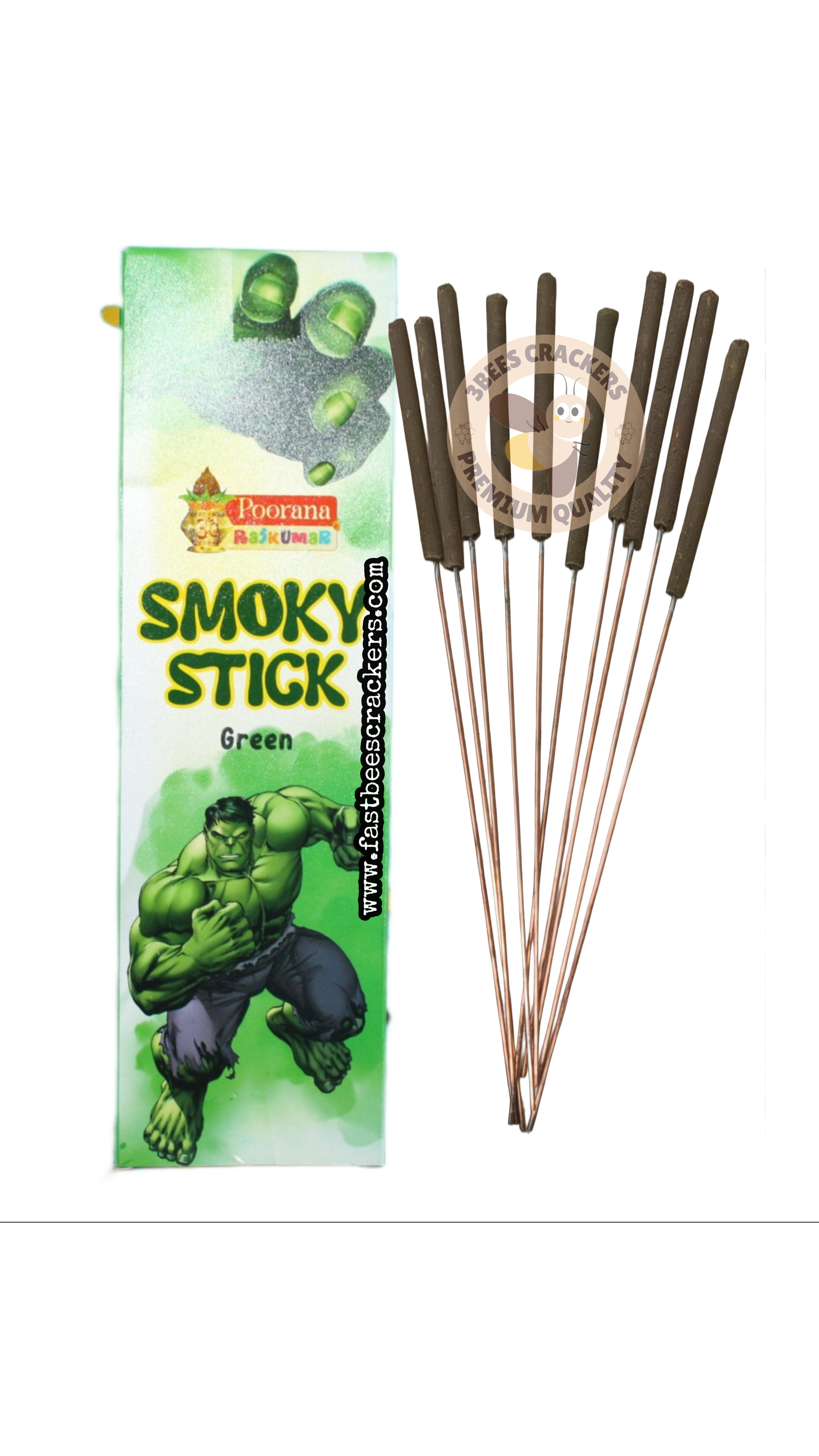 Green Smoke Sparklers (10 Pcs)