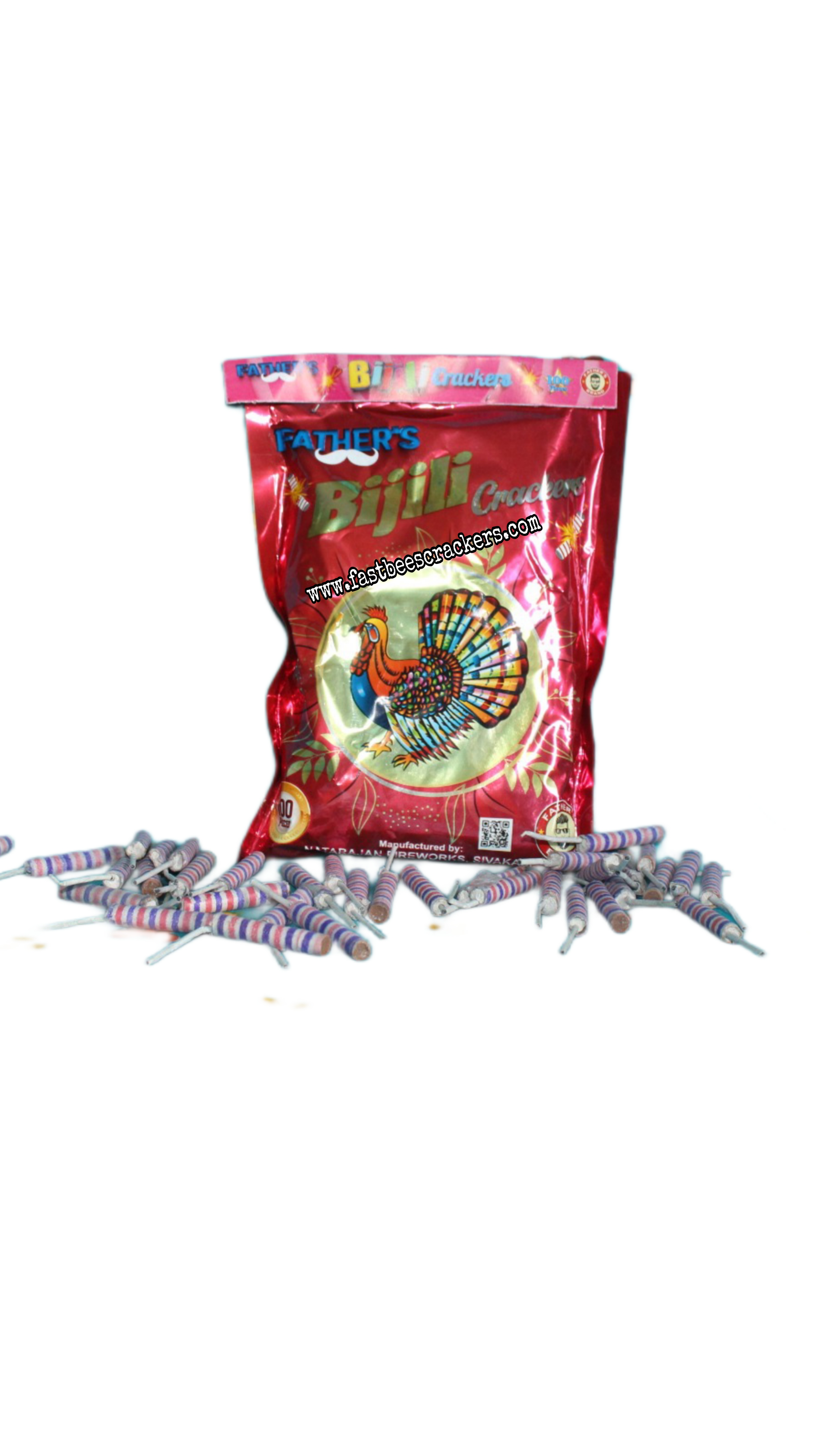 Stripped Bijili Crackers (100Pc)