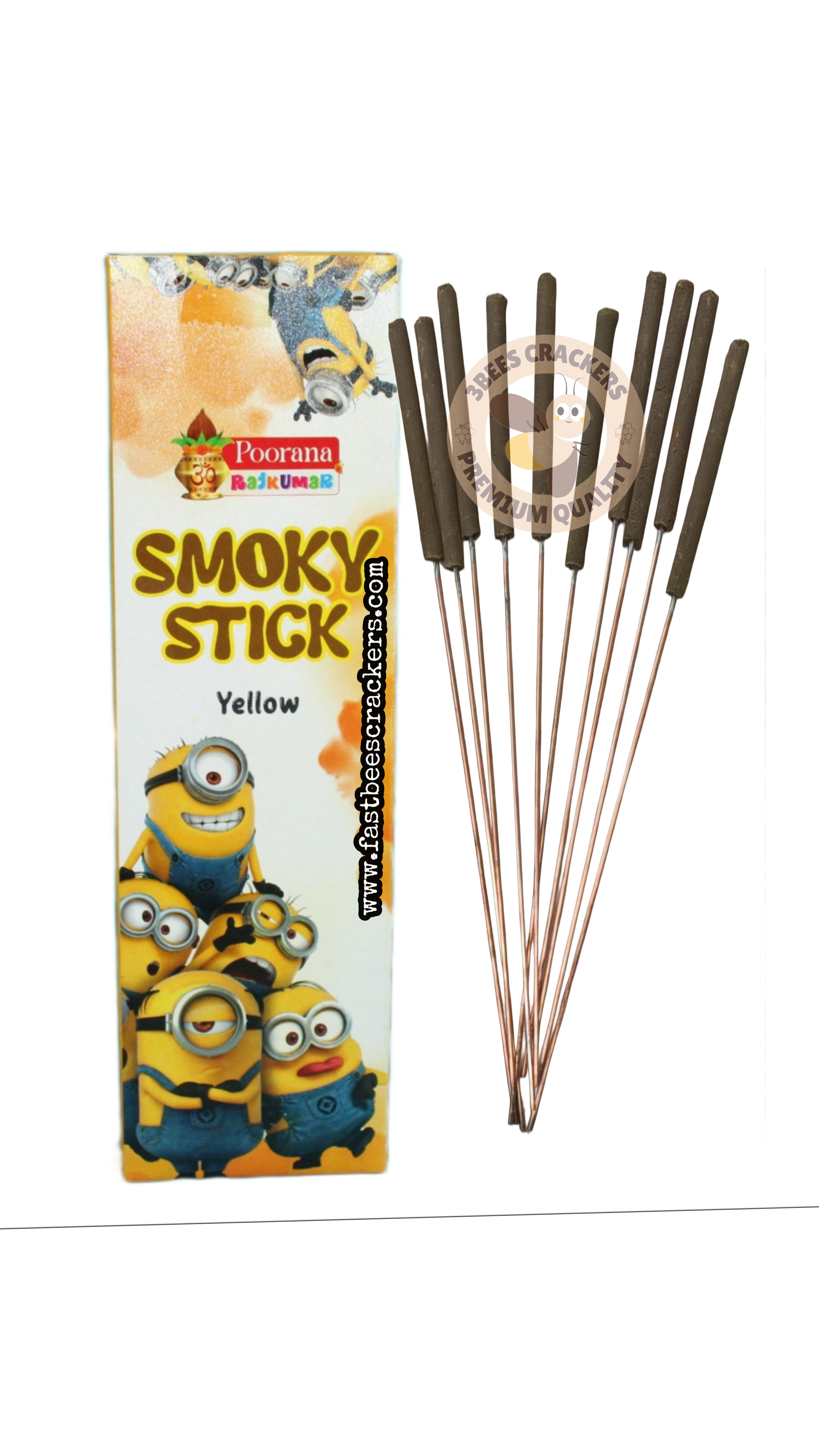 Yellow Smoke Sparklers (10 Pcs)